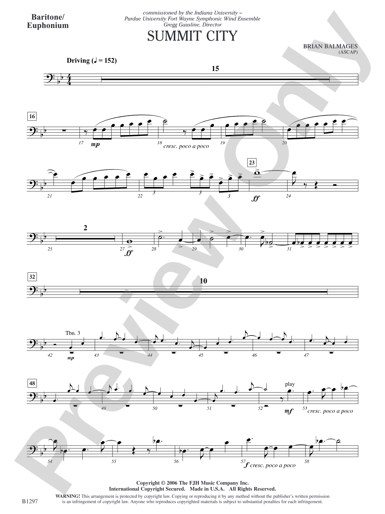 Summit City: Baritone/Euphonium