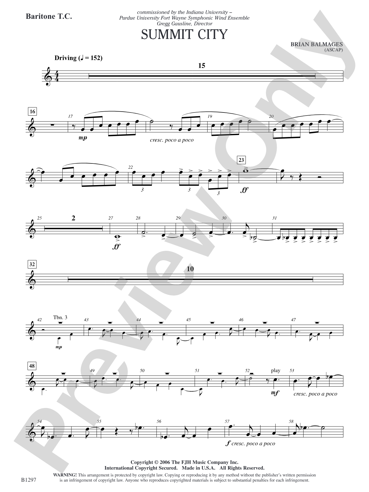 Summit City: Baritone T.C.
