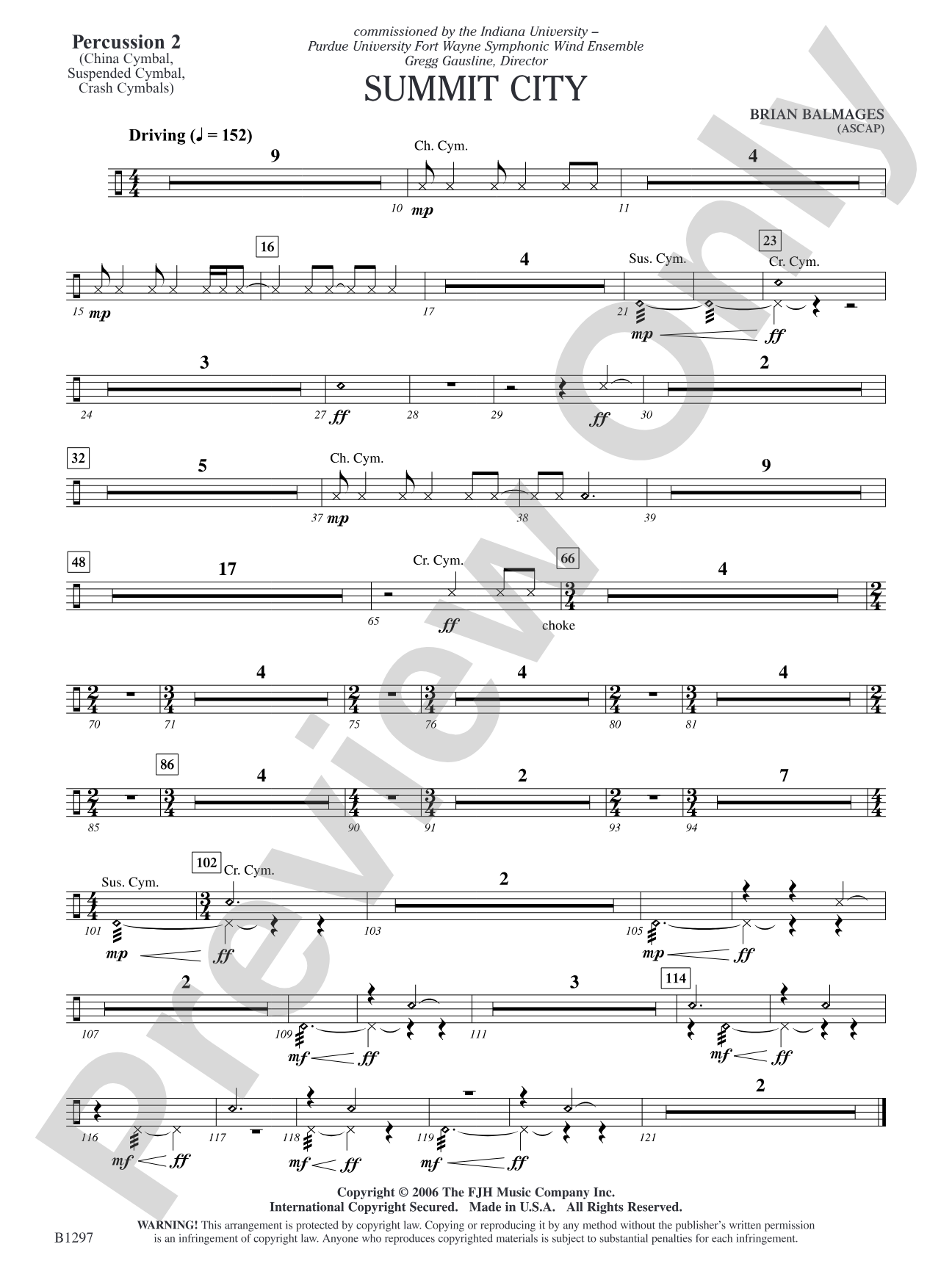 Summit City: Percussion 2