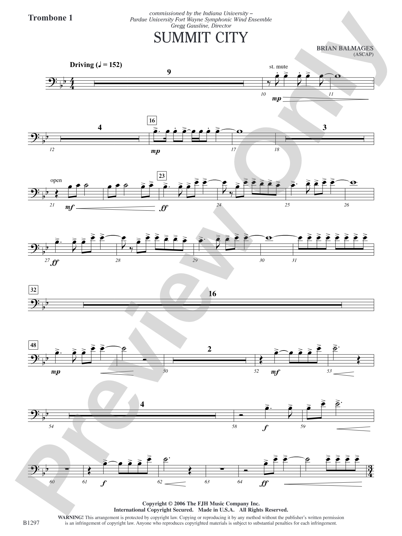 Summit City: Trombone 1