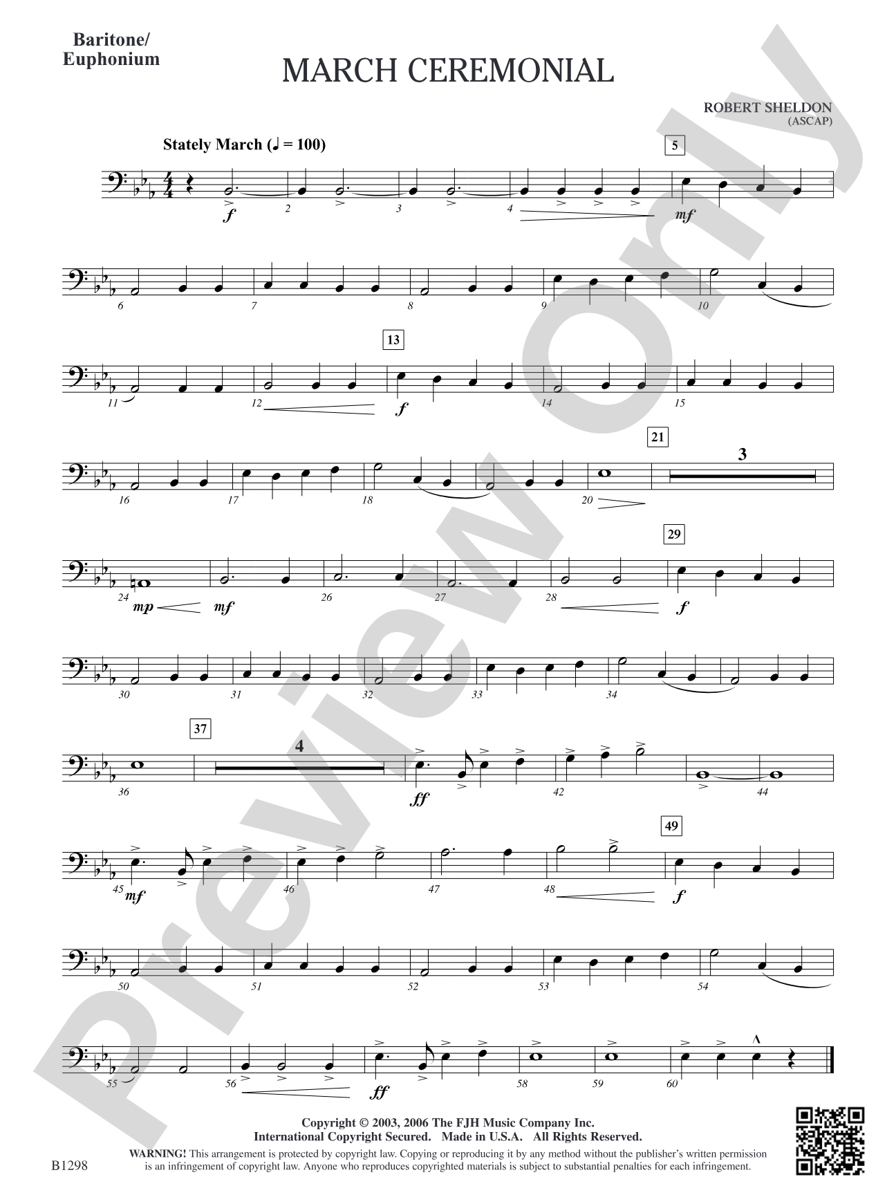 March Ceremonial: Baritone/Euphonium