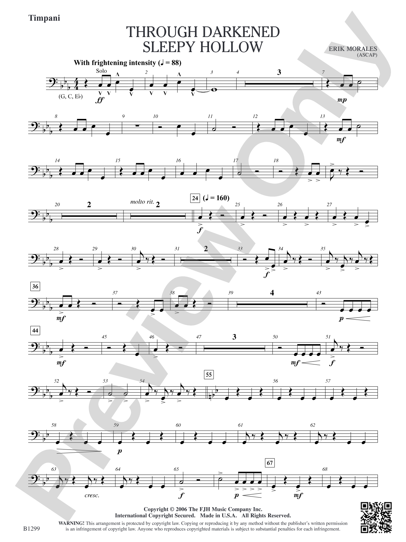 Through Darkened Sleepy Hollow: Timpani