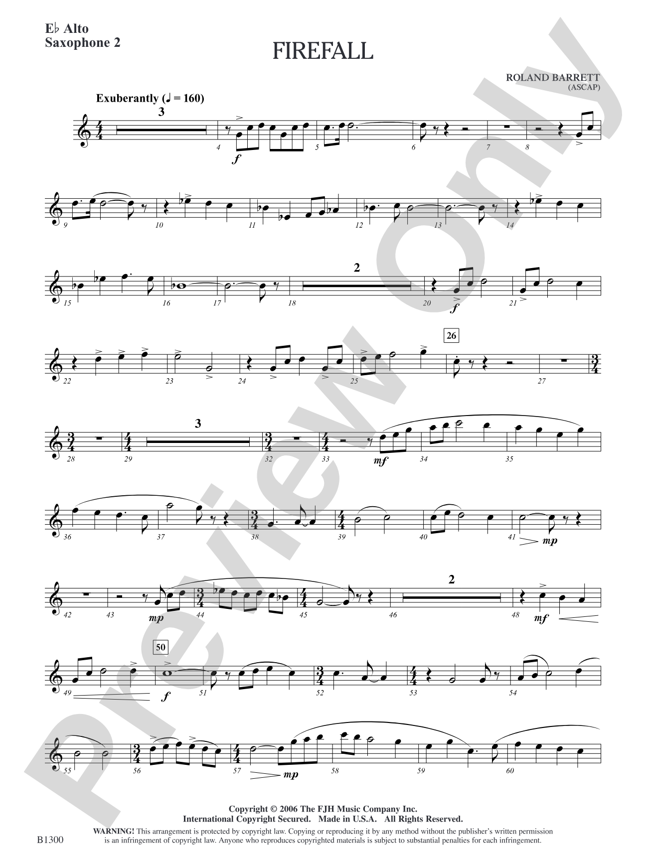 Firefall: E-flat Alto Saxophone 2