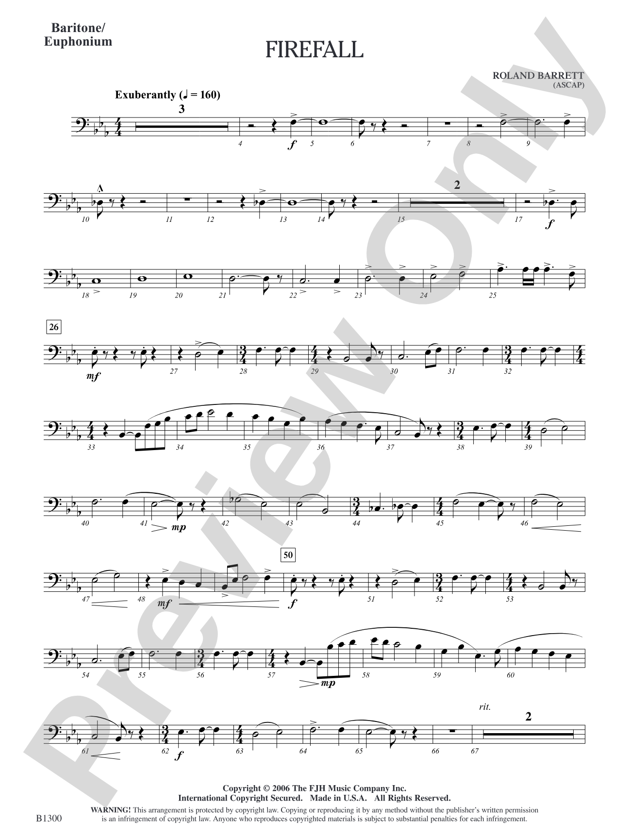 Firefall: Baritone/Euphonium