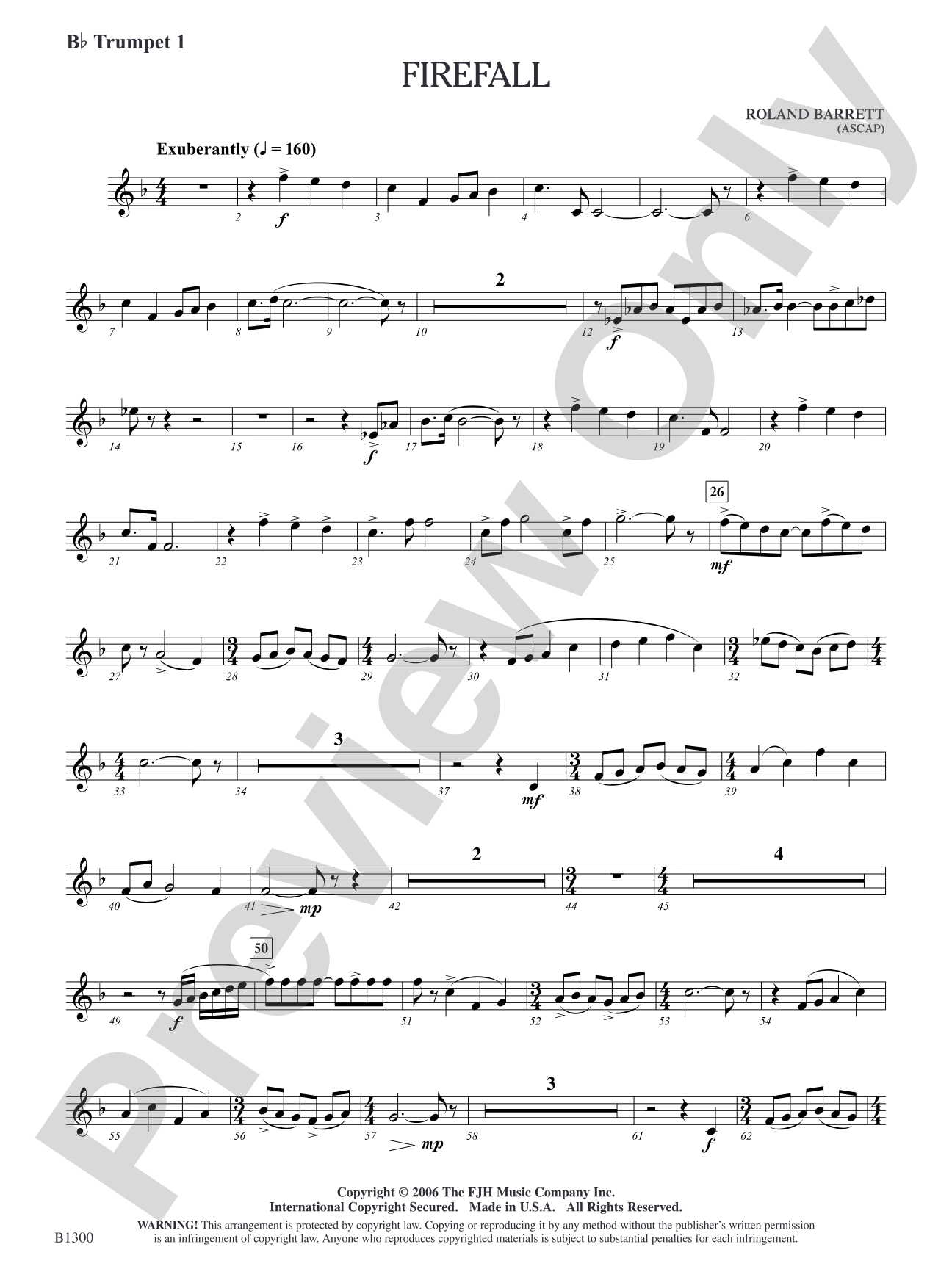 Firefall: B-flat Trumpet 1
