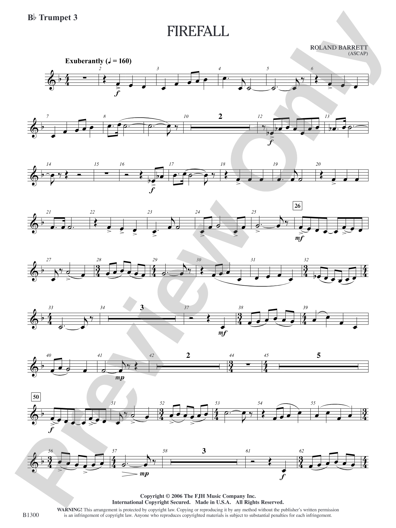 Firefall: B-flat Trumpet 3