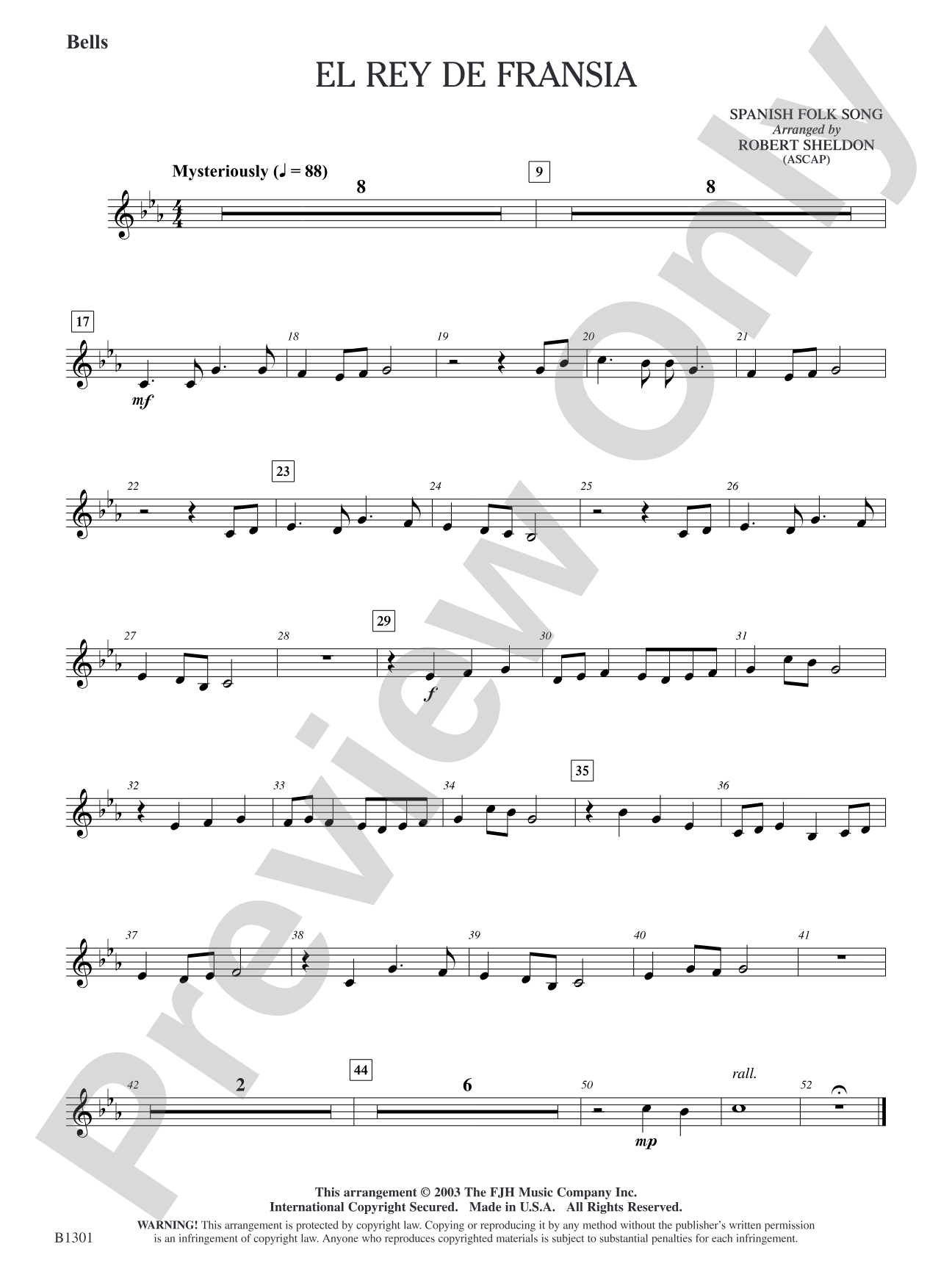 El rey de Fransia: Bells