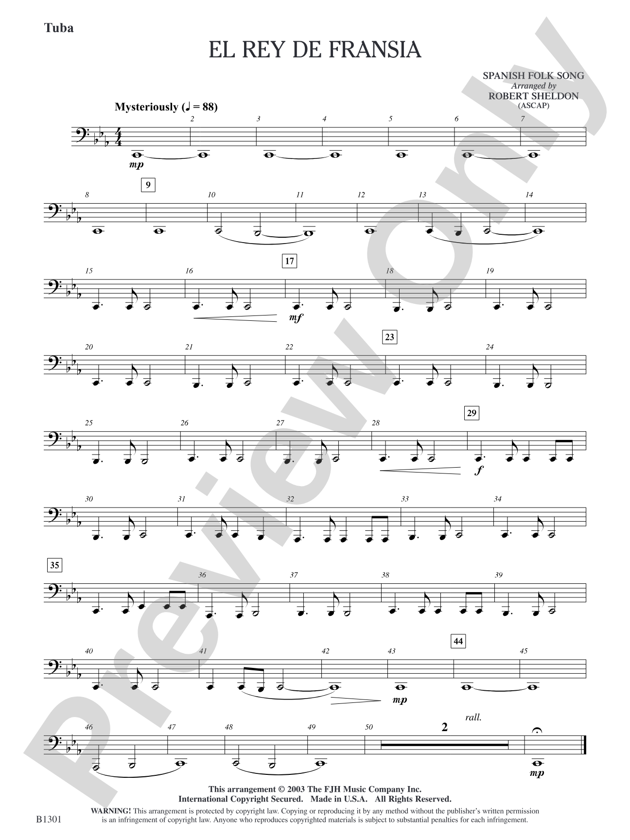 El rey de Fransia: Tuba