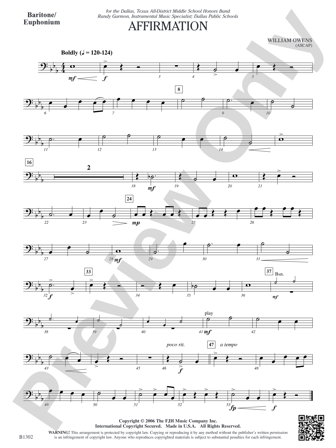 Affirmation: Baritone/Euphonium
