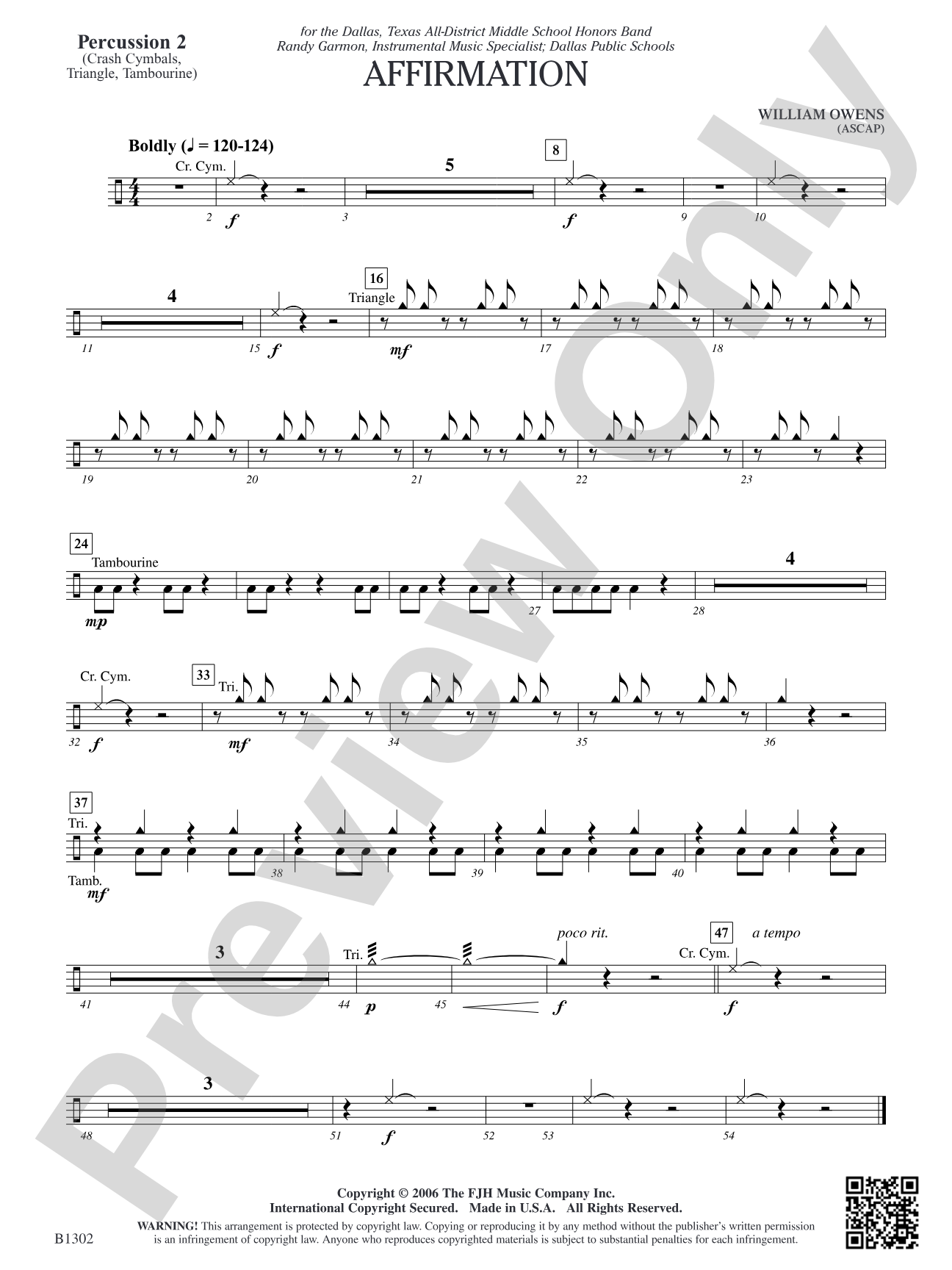 Affirmation: Percussion 2