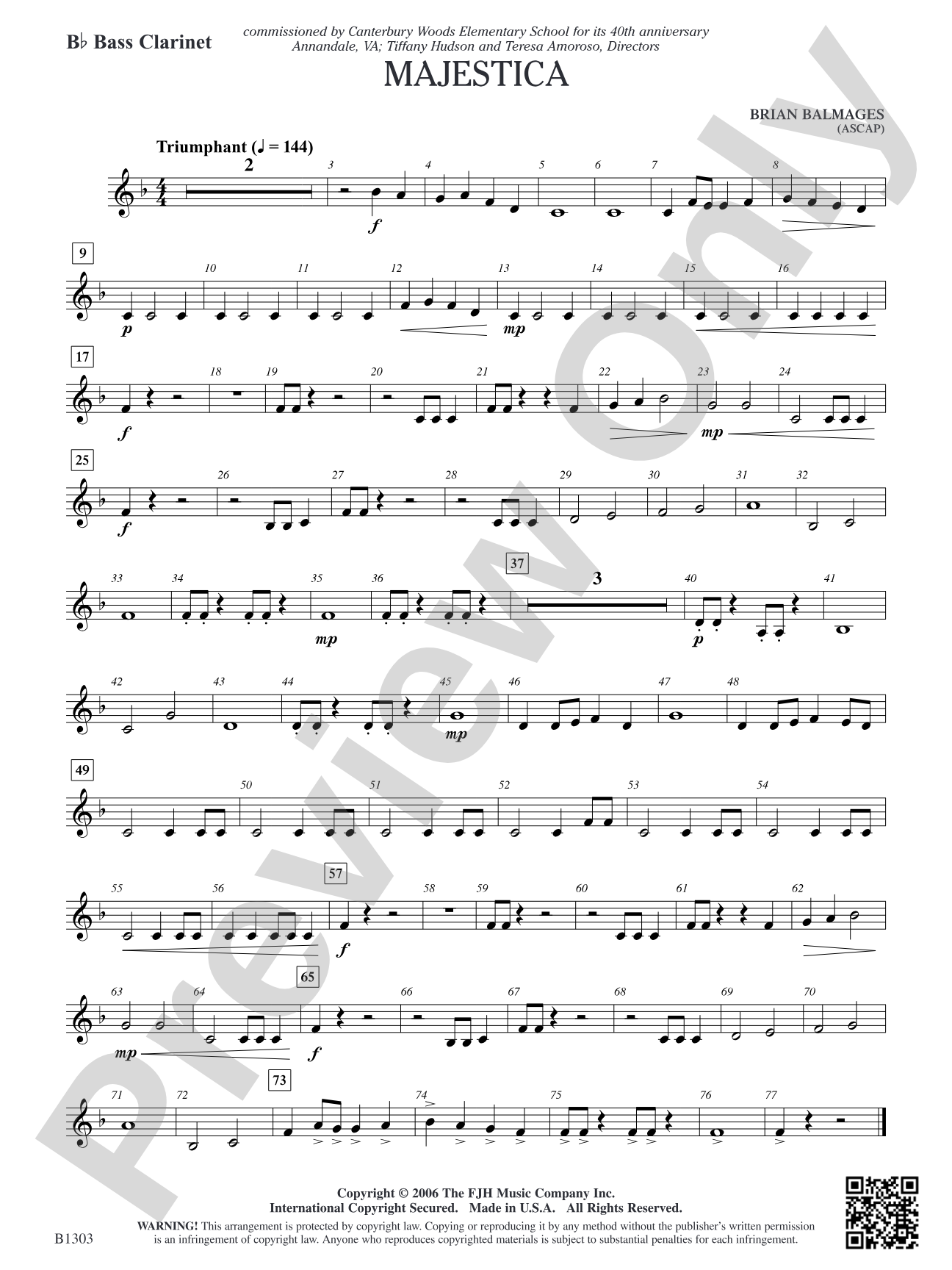 Majestica: B-flat Bass Clarinet