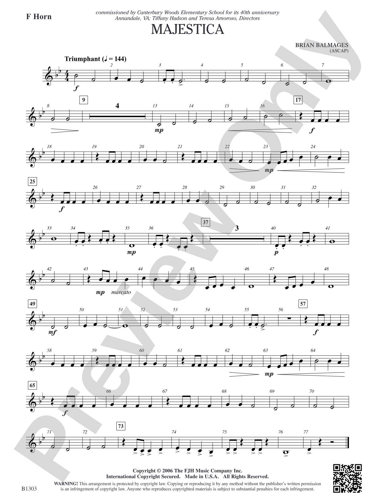 Majestica: F Horn