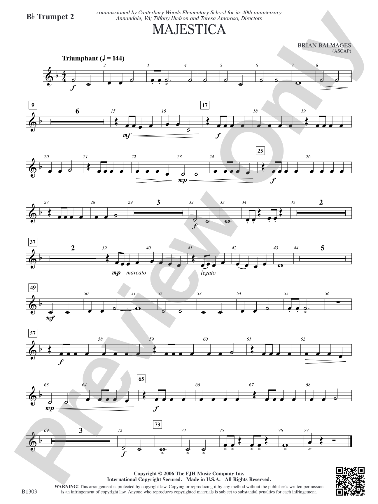 Majestica: B-flat Trumpet 2