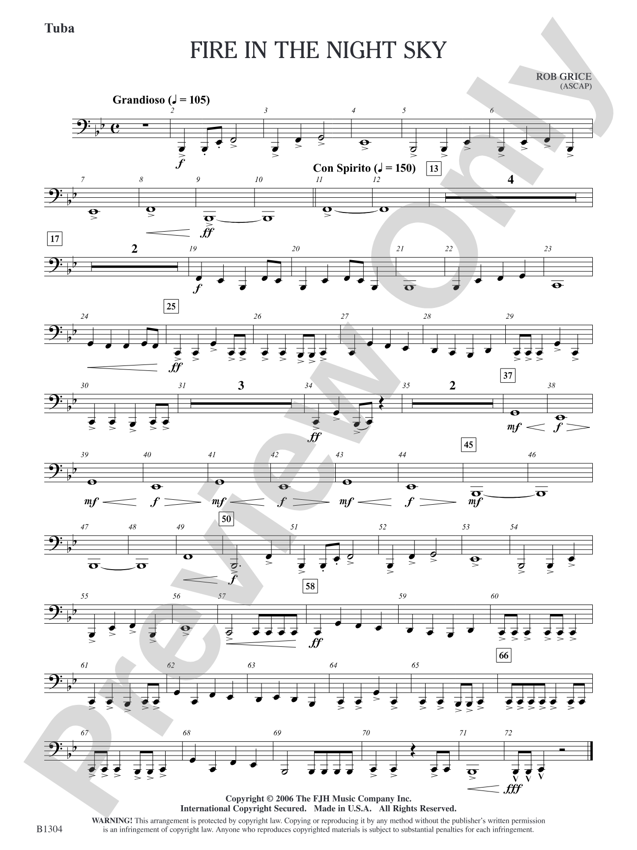 Fire in the Night Sky: Tuba
