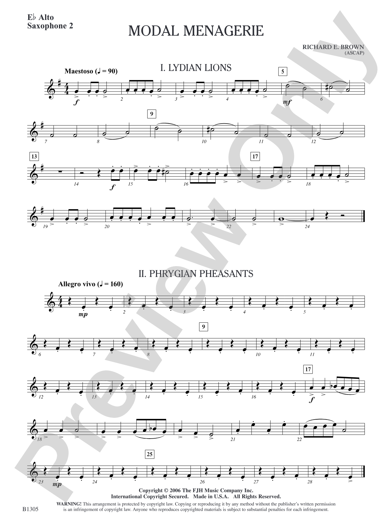 Modal Menagerie: E-flat Alto Saxophone 2
