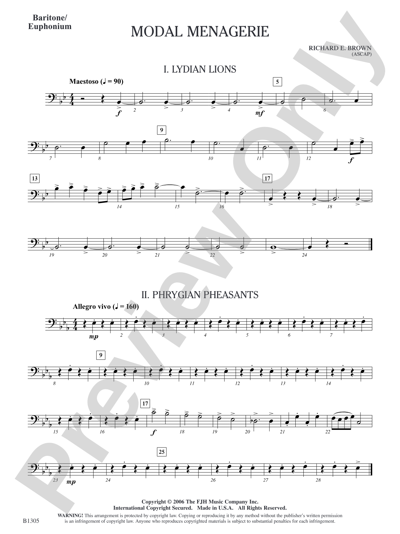 Modal Menagerie: Baritone/Euphonium