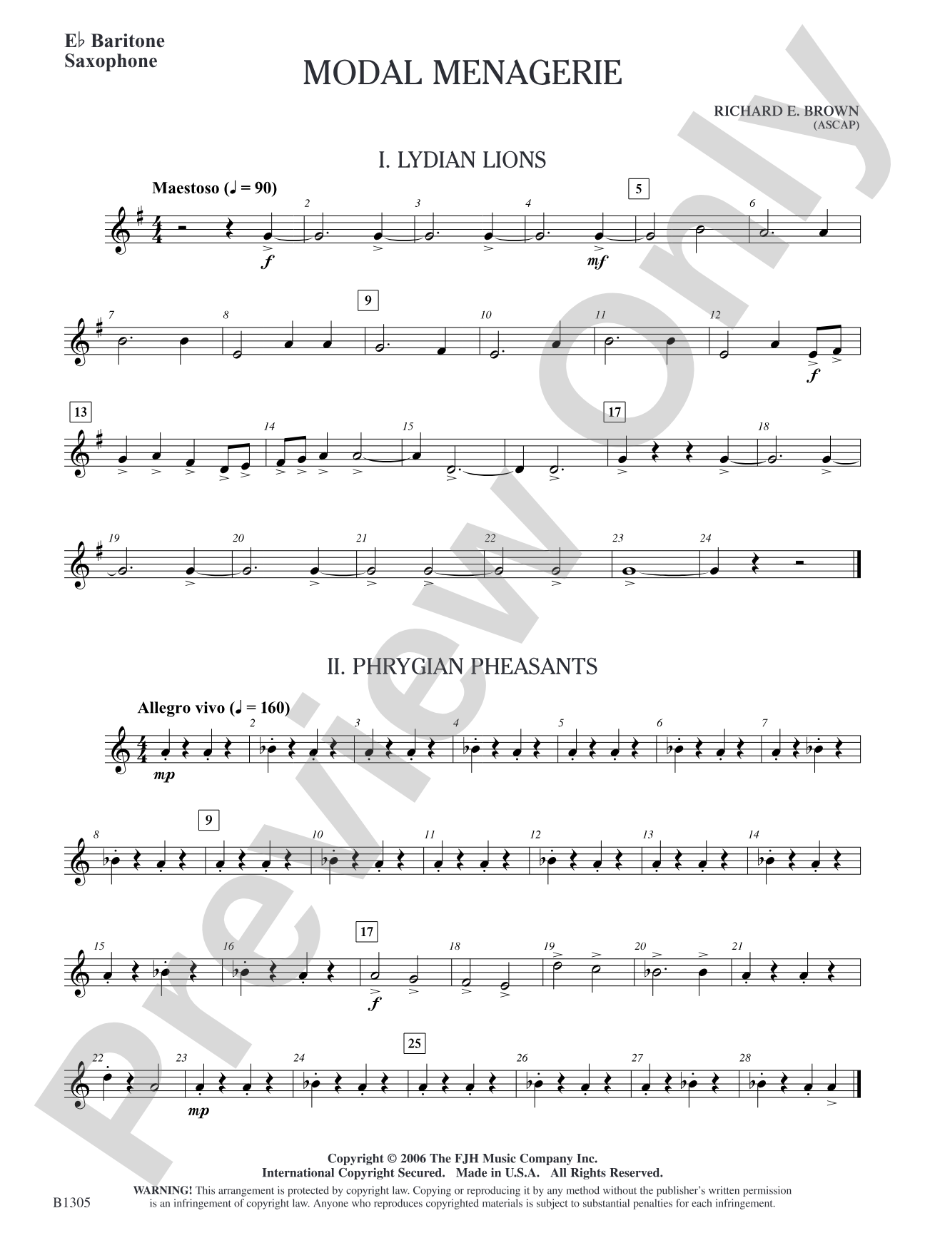 Modal Menagerie: E-flat Baritone Saxophone