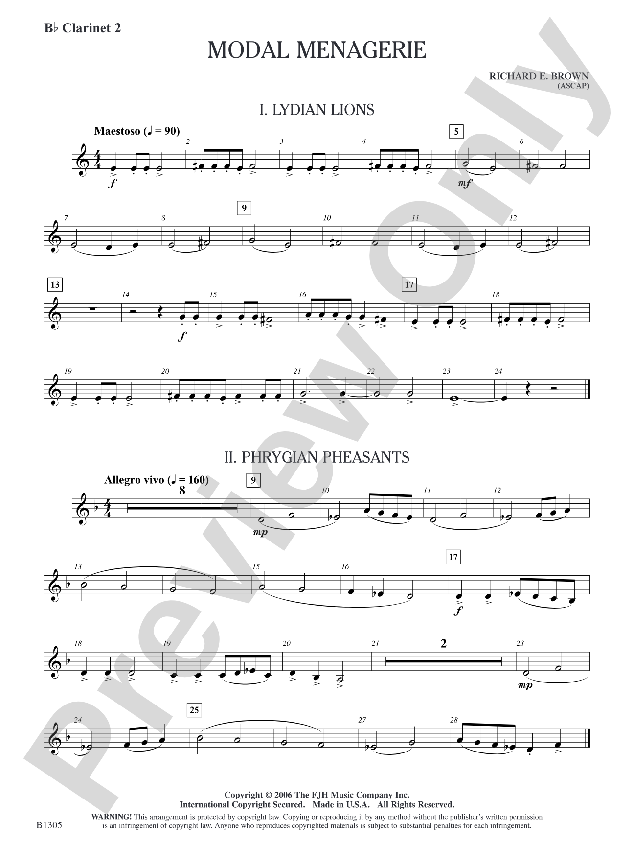 Modal Menagerie: B-flat Clarinet 2