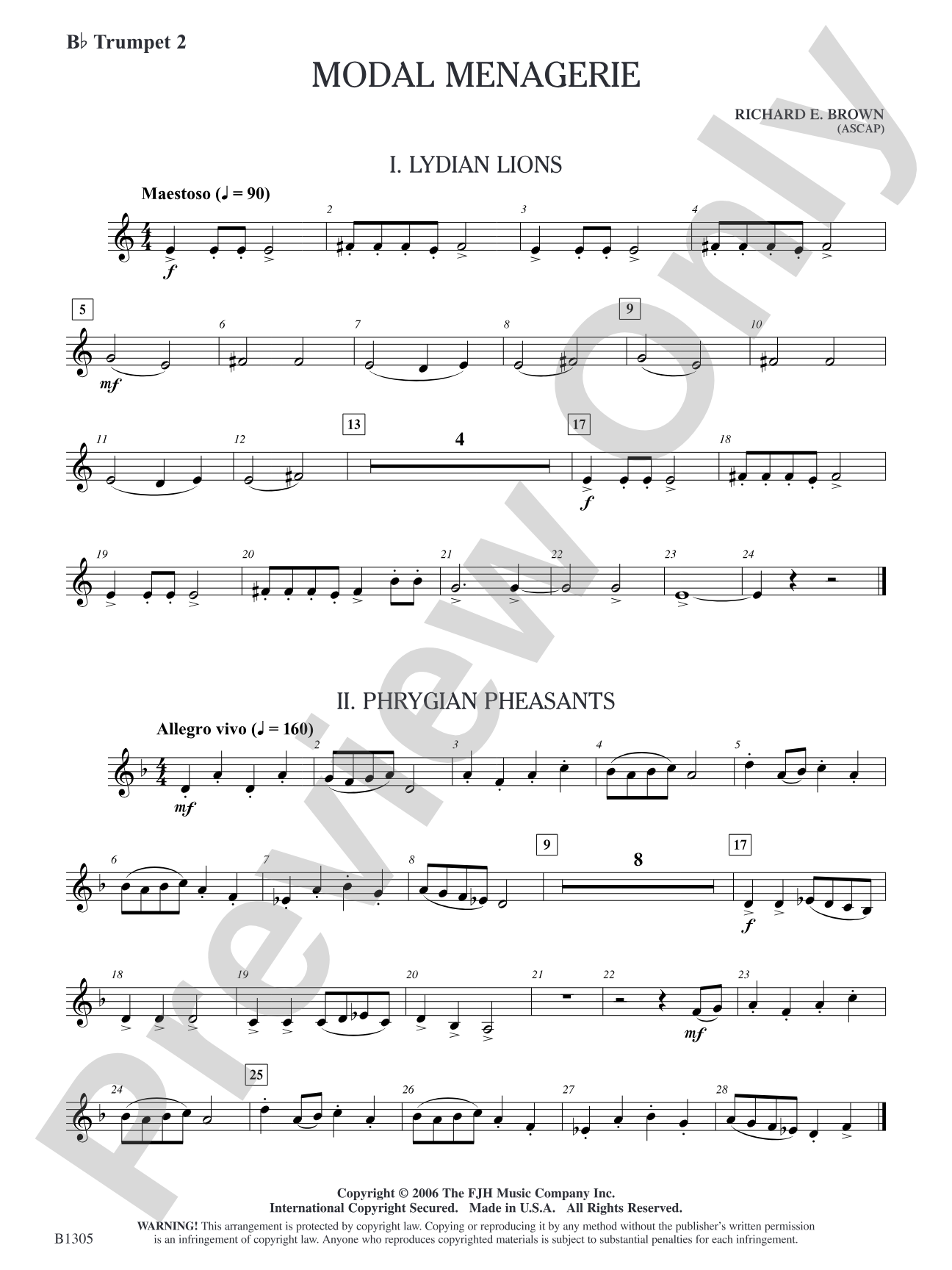 Modal Menagerie: B-flat Trumpet 2