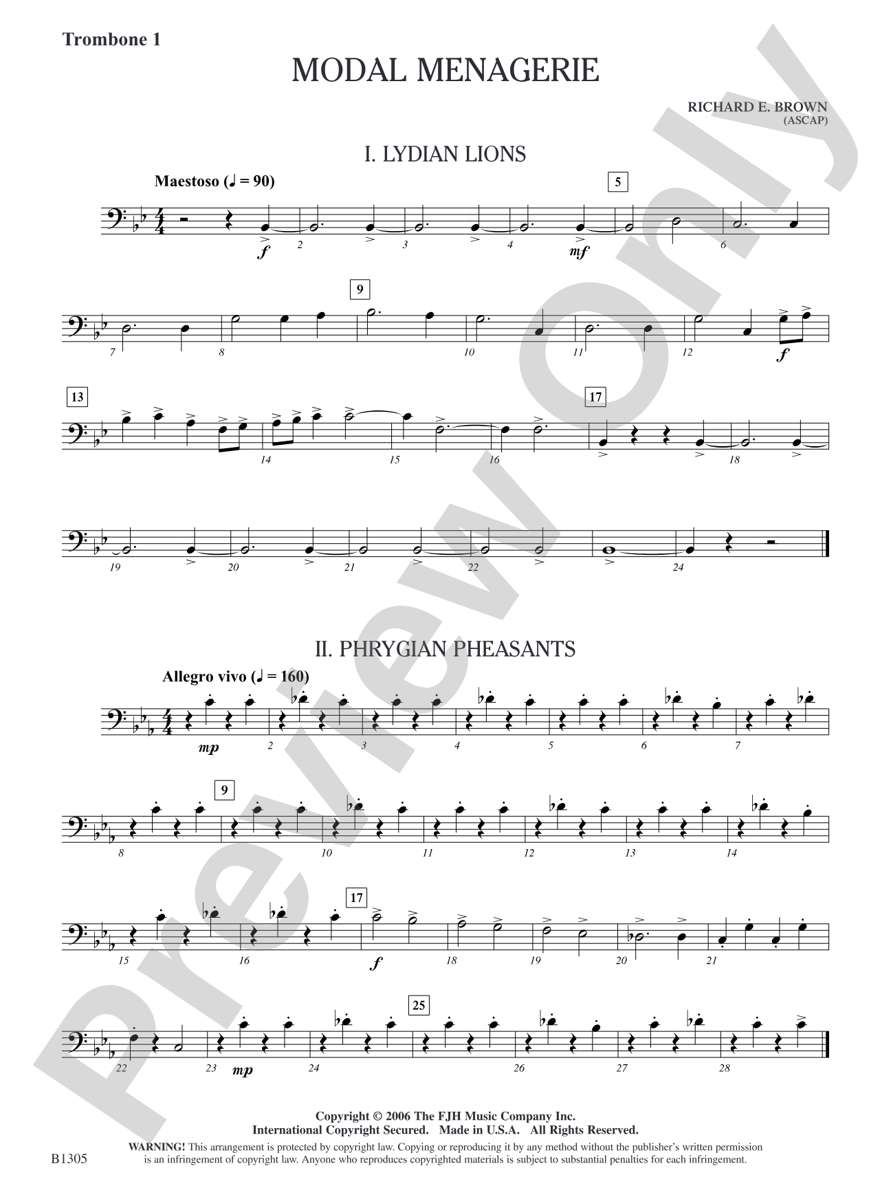 Modal Menagerie: Trombone 1