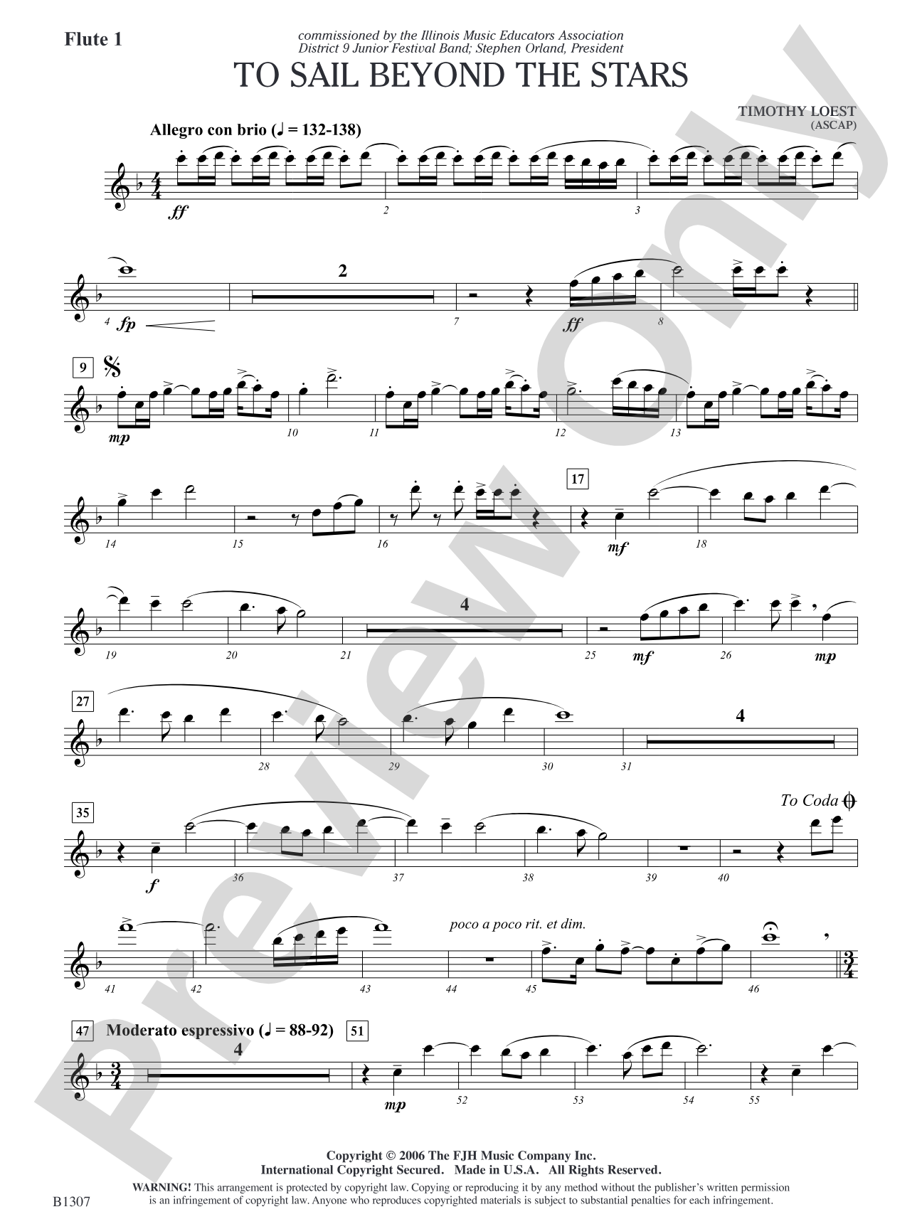 To Sail Beyond the Stars: Flute 1