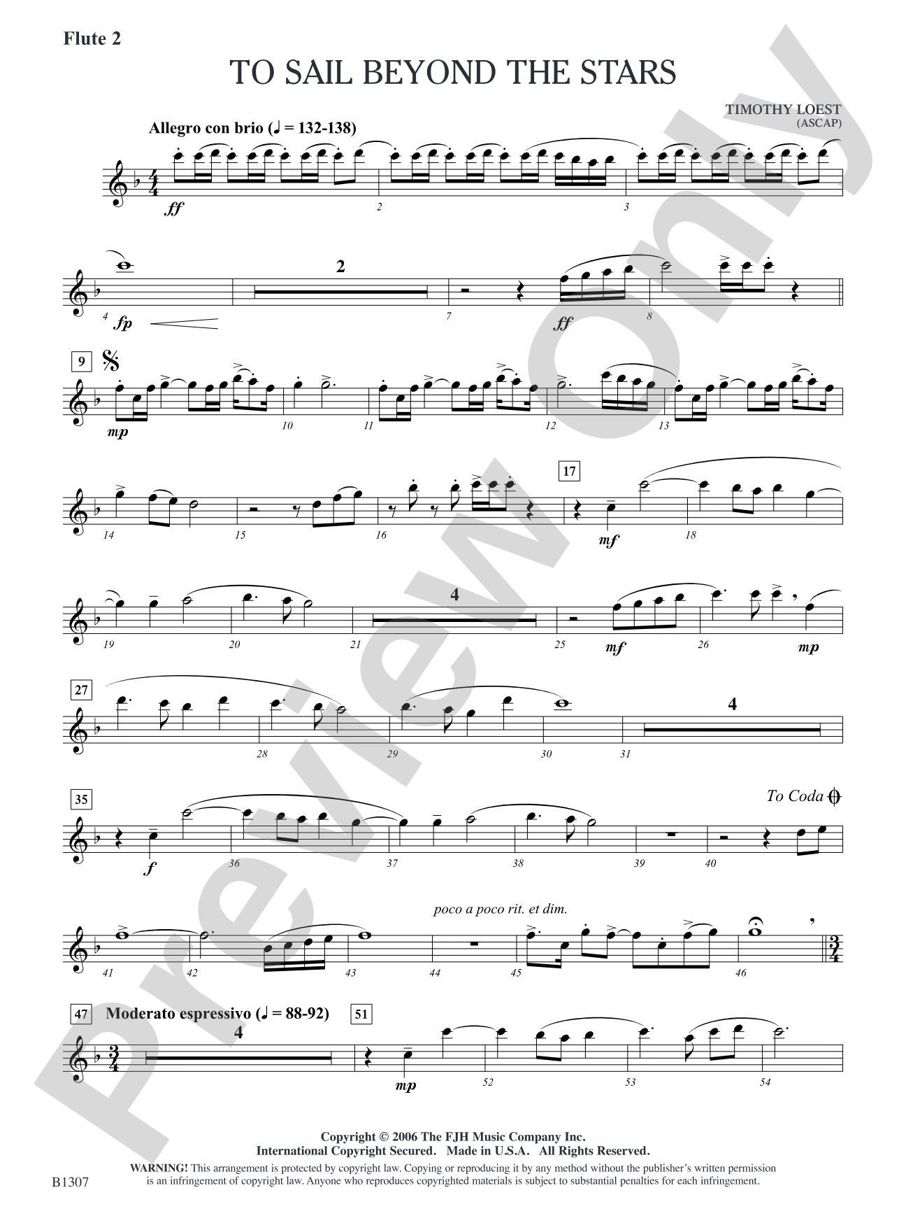 To Sail Beyond the Stars: Flute 2