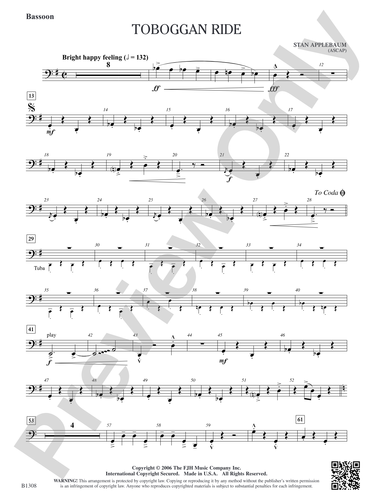 Toboggan Ride: Bassoon