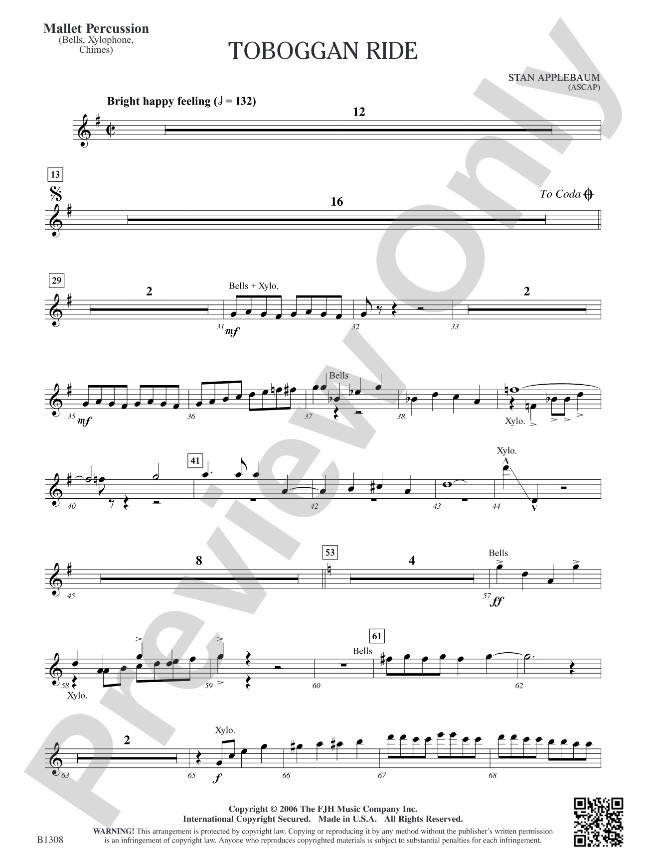 Toboggan Ride: Mallet Percussion
