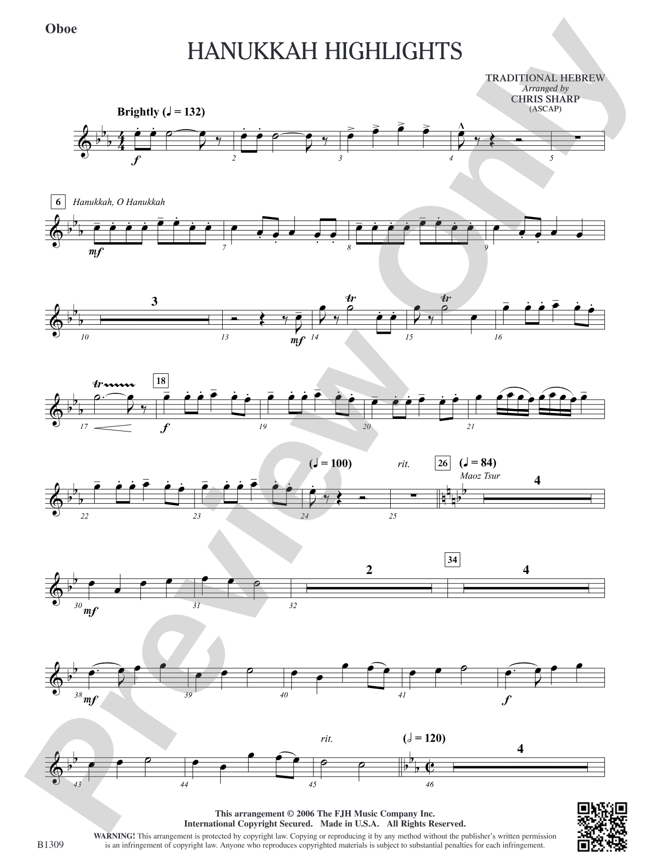Hanukkah Highlights: Oboe