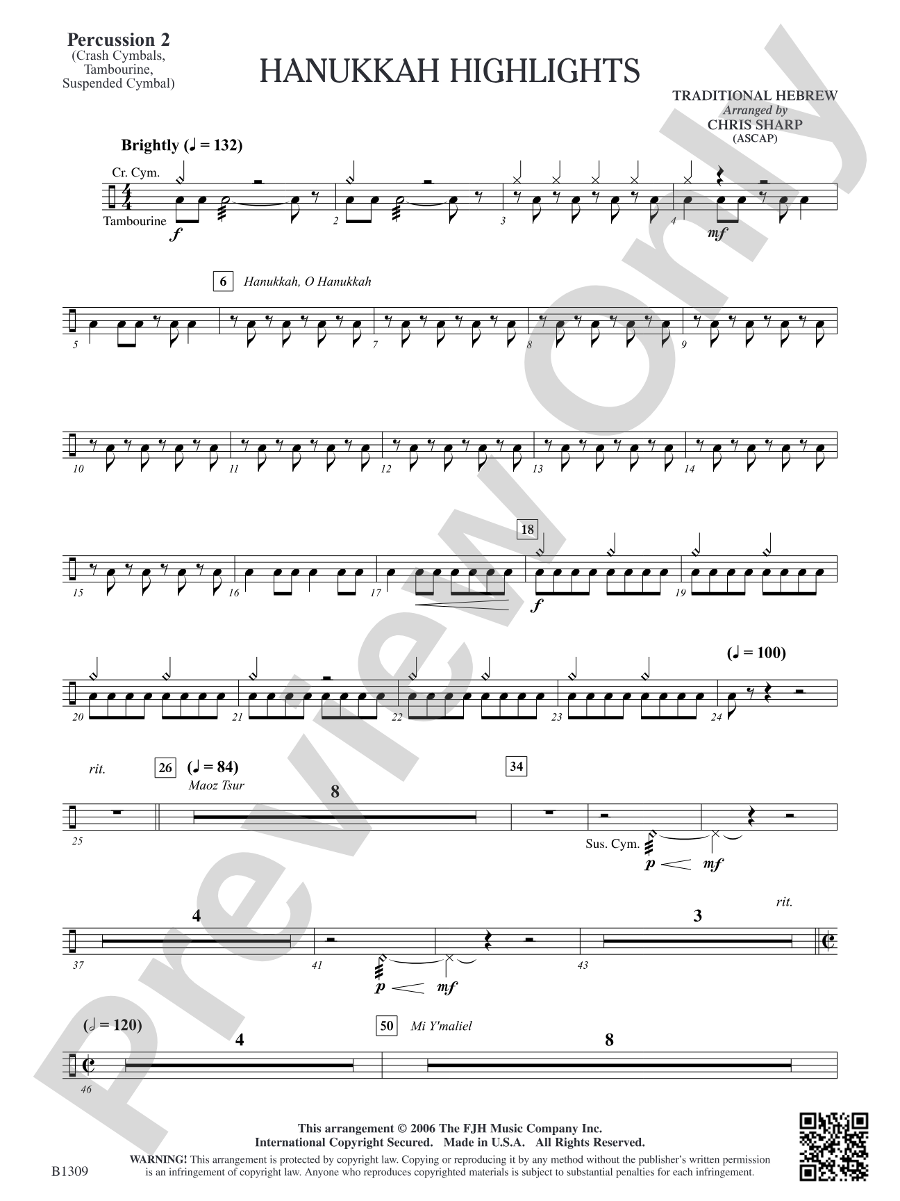 Hanukkah Highlights: Percussion 2