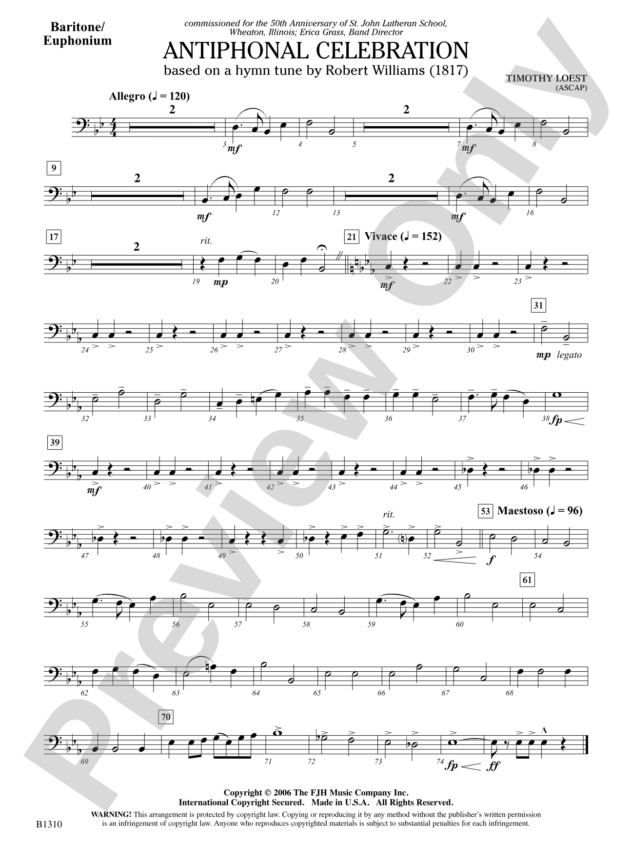 Antiphonal Celebration: Baritone/Euphonium
