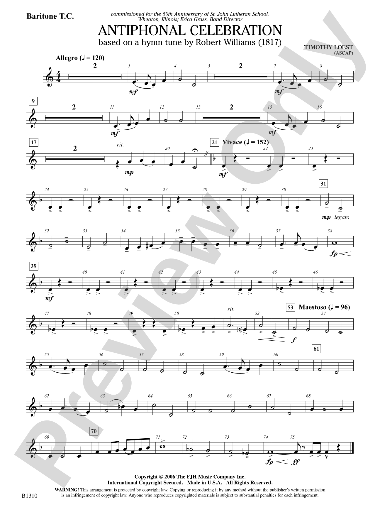 Antiphonal Celebration: Baritone T.C.