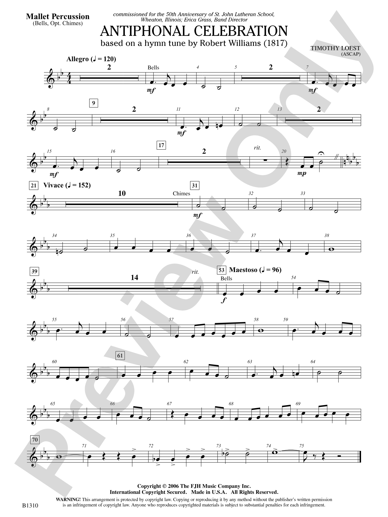 Antiphonal Celebration: Mallet Percussion