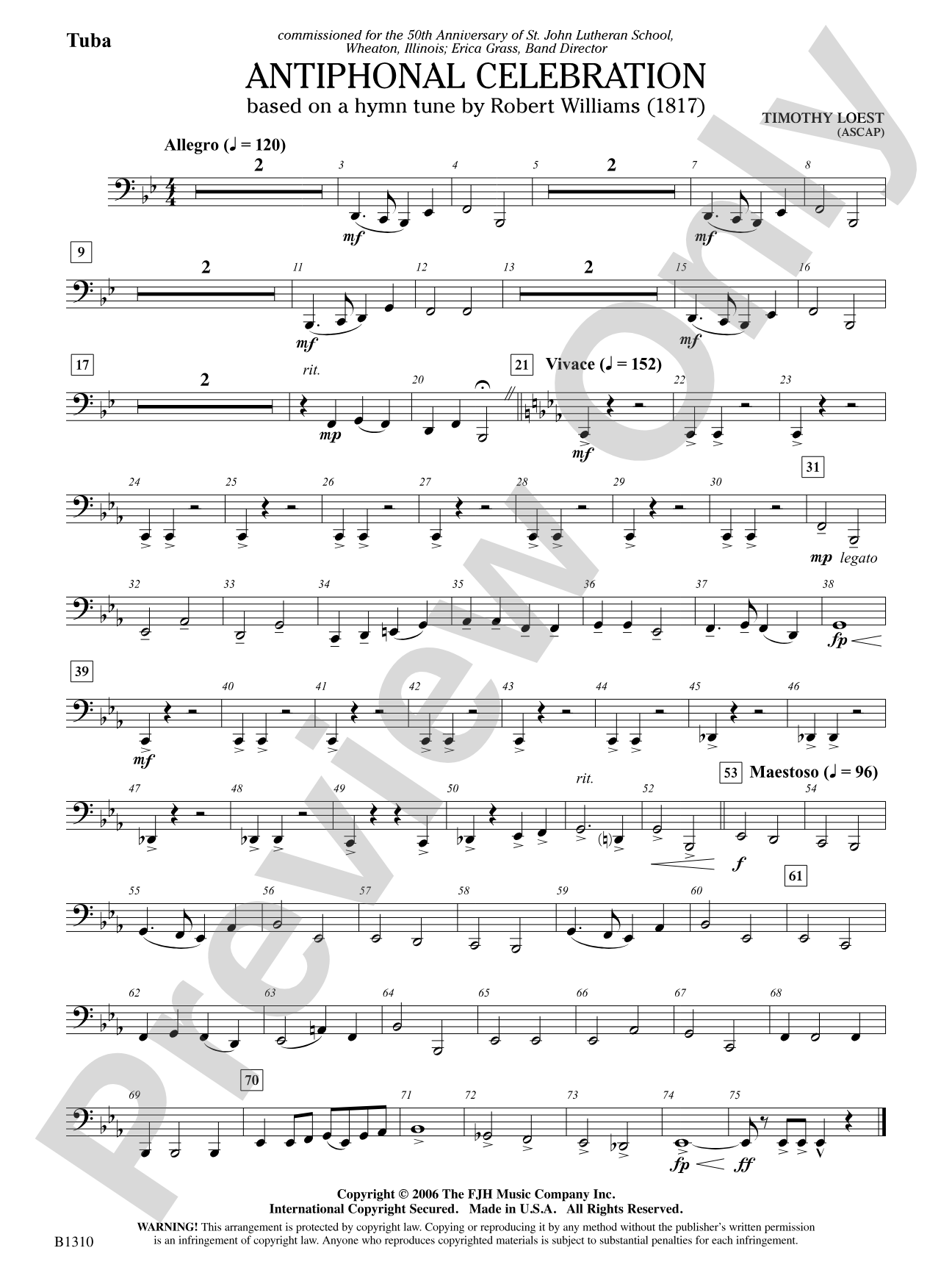 Antiphonal Celebration: Tuba