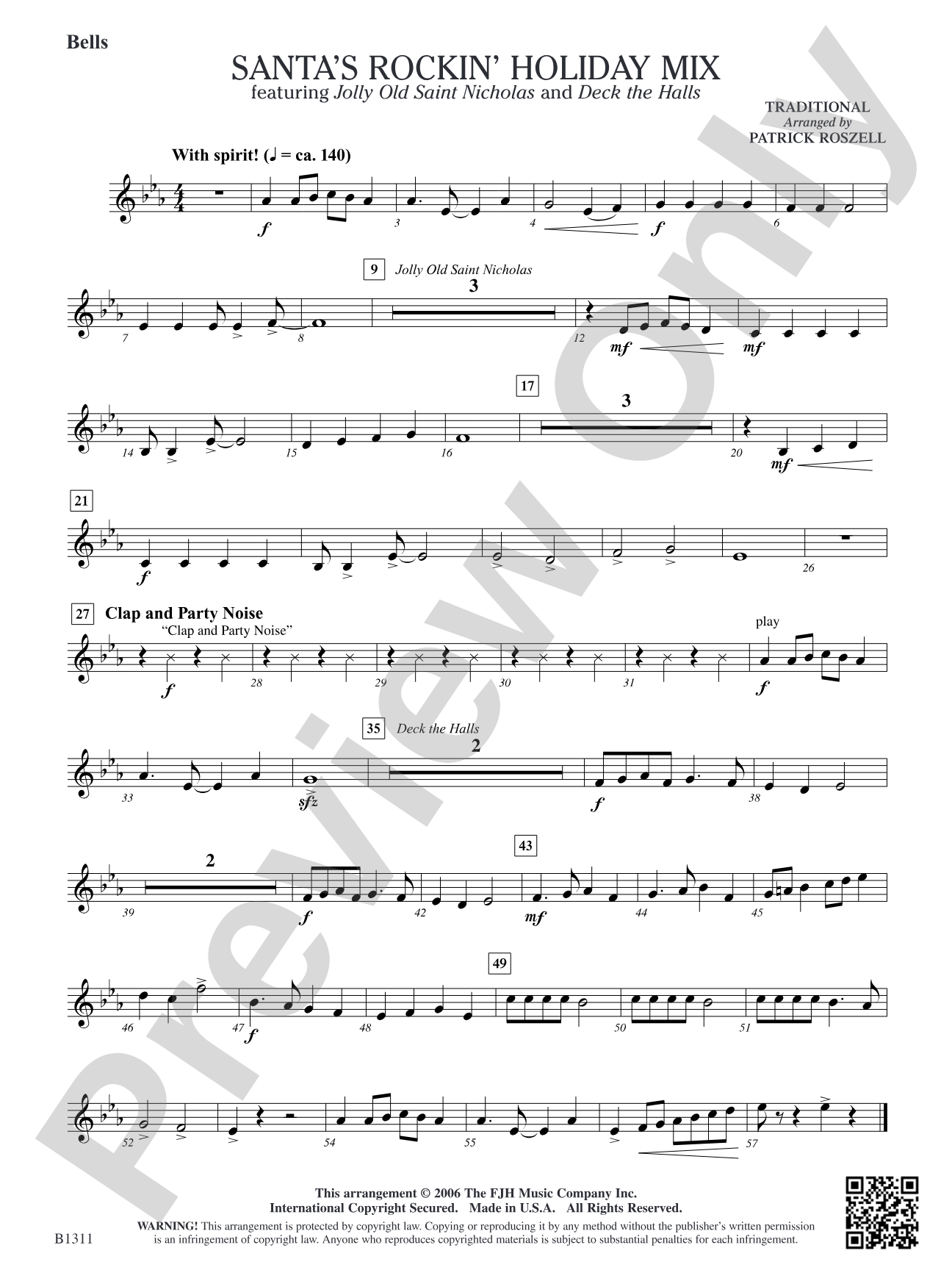 Santa's Rockin' Holiday Mix (featuring Jolly Old Saint Nicholas and Deck the Halls): Bells