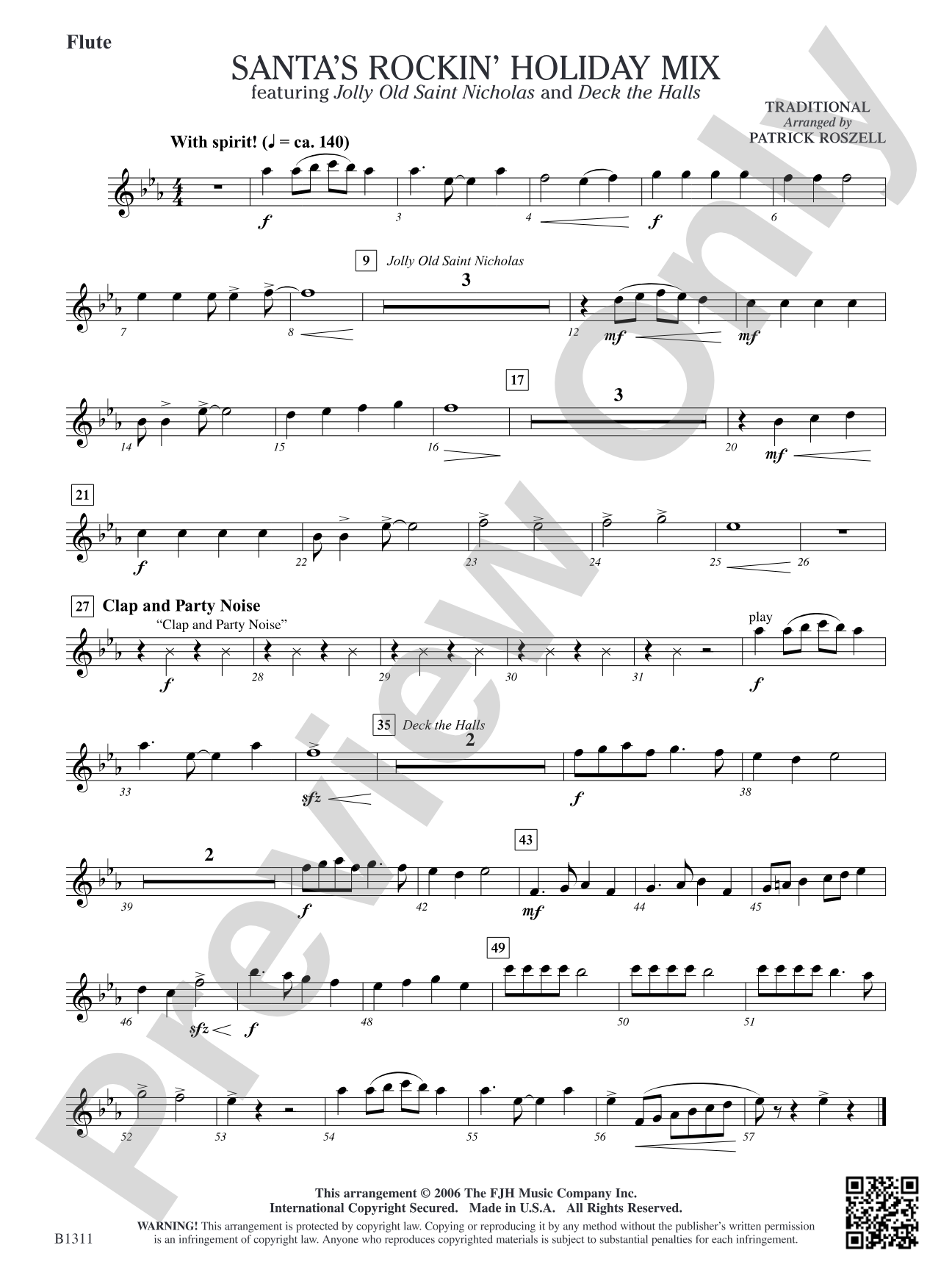 Santa's Rockin' Holiday Mix (featuring Jolly Old Saint Nicholas and Deck the Halls): Flute