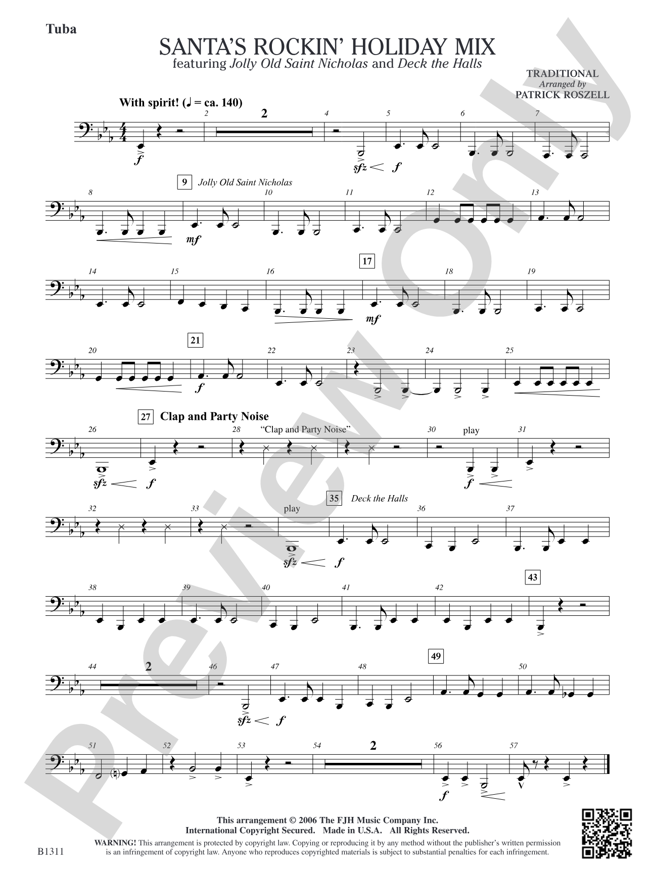 Santa's Rockin' Holiday Mix (featuring Jolly Old Saint Nicholas and Deck the Halls): Tuba