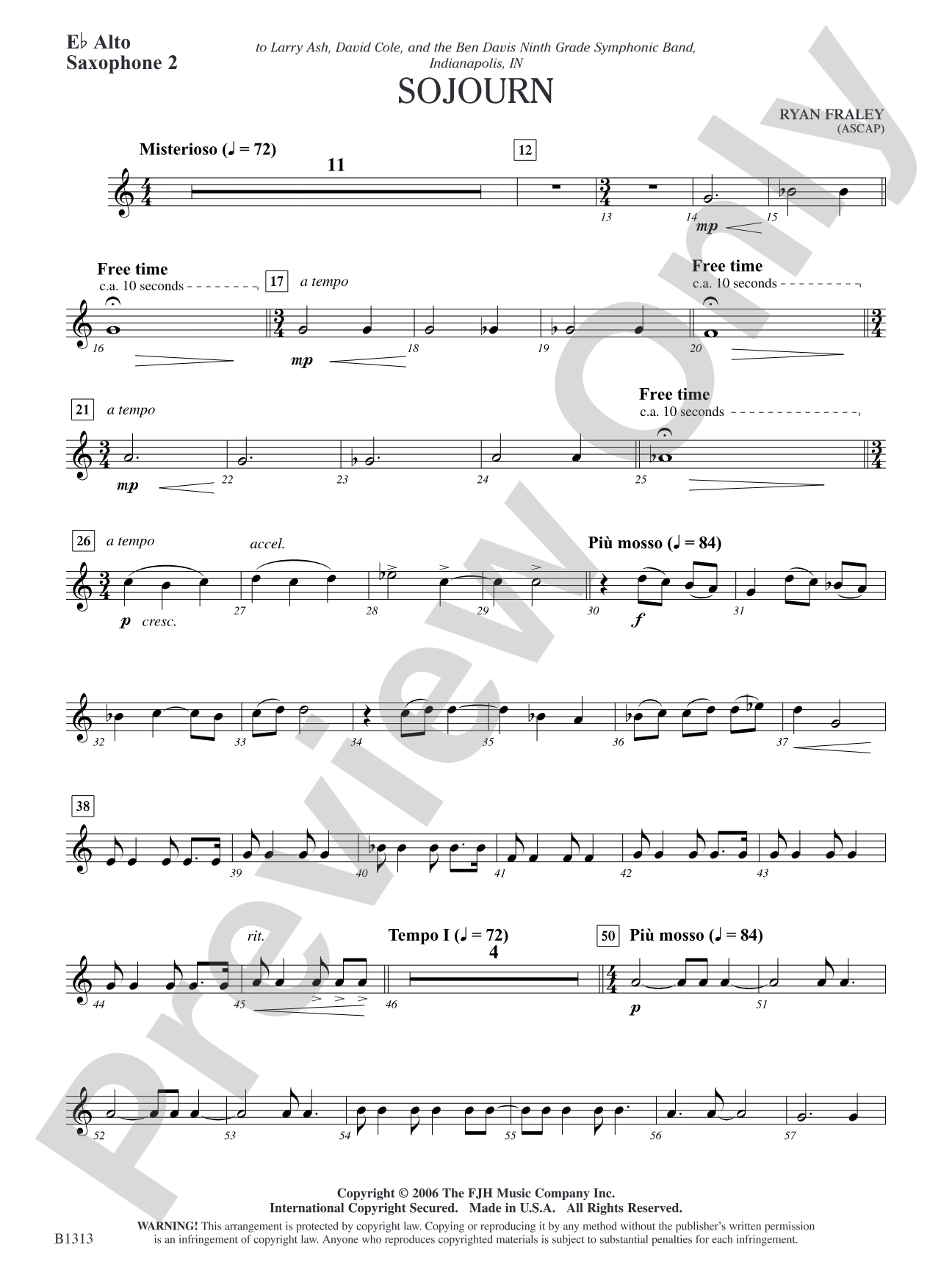 Sojourn: E-flat Alto Saxophone 2