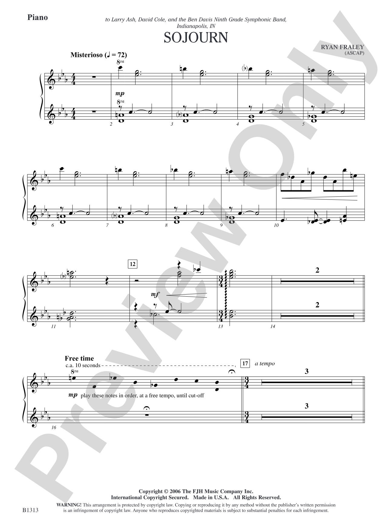 Sojourn: Piano