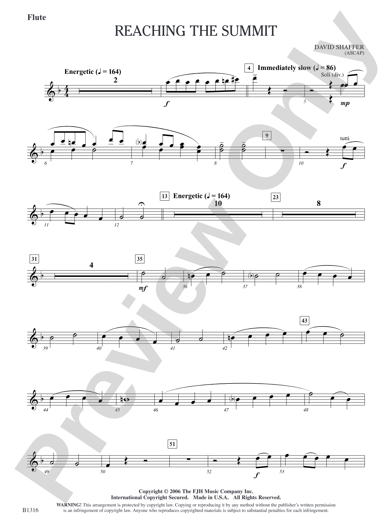 Reaching the Summit: Flute