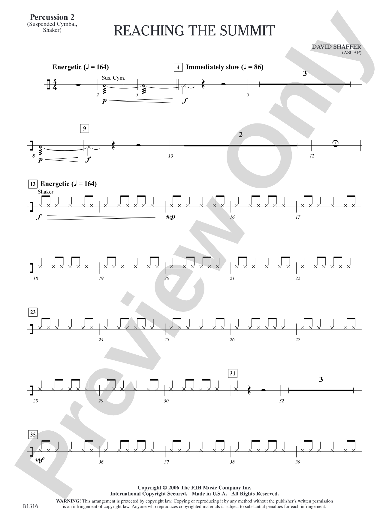 Reaching the Summit: Percussion 2
