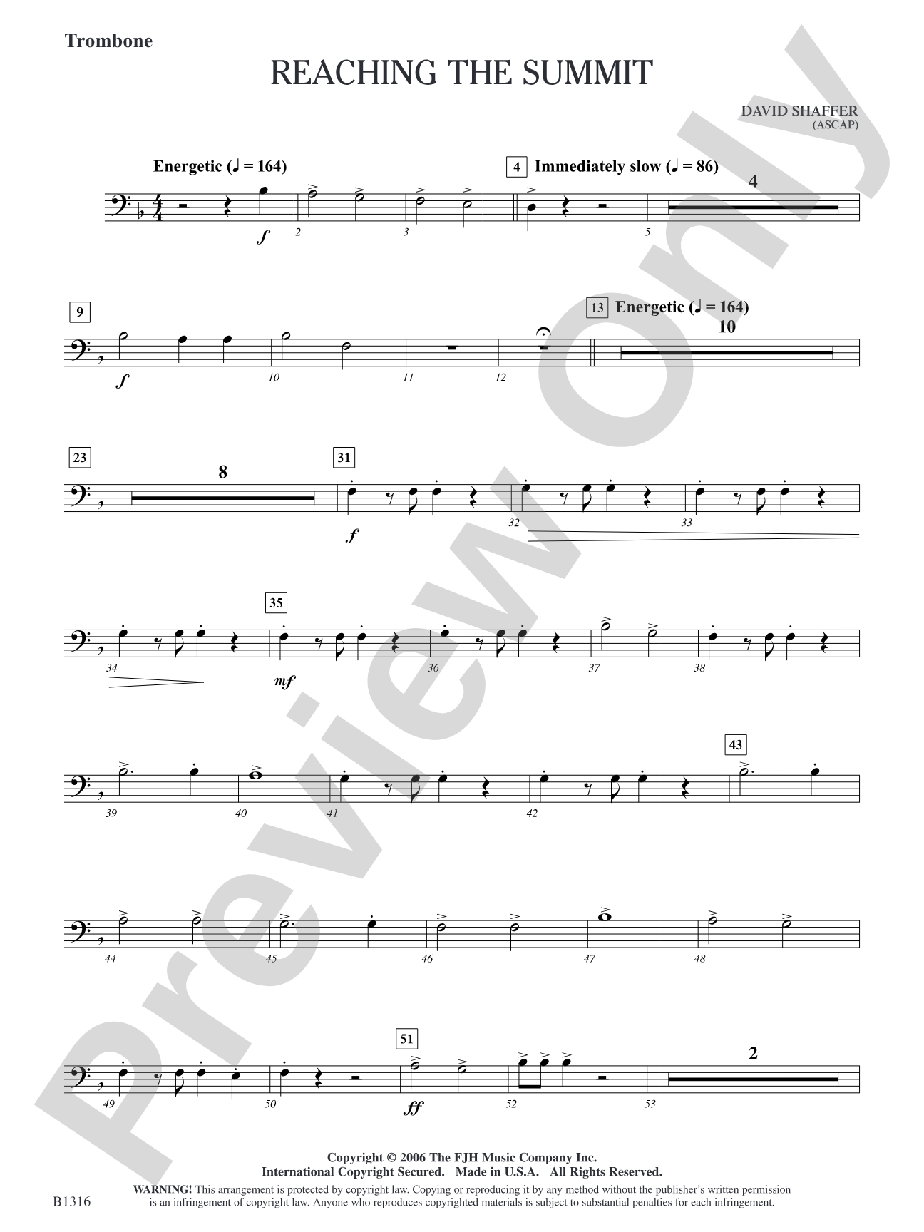 Reaching the Summit: Trombone