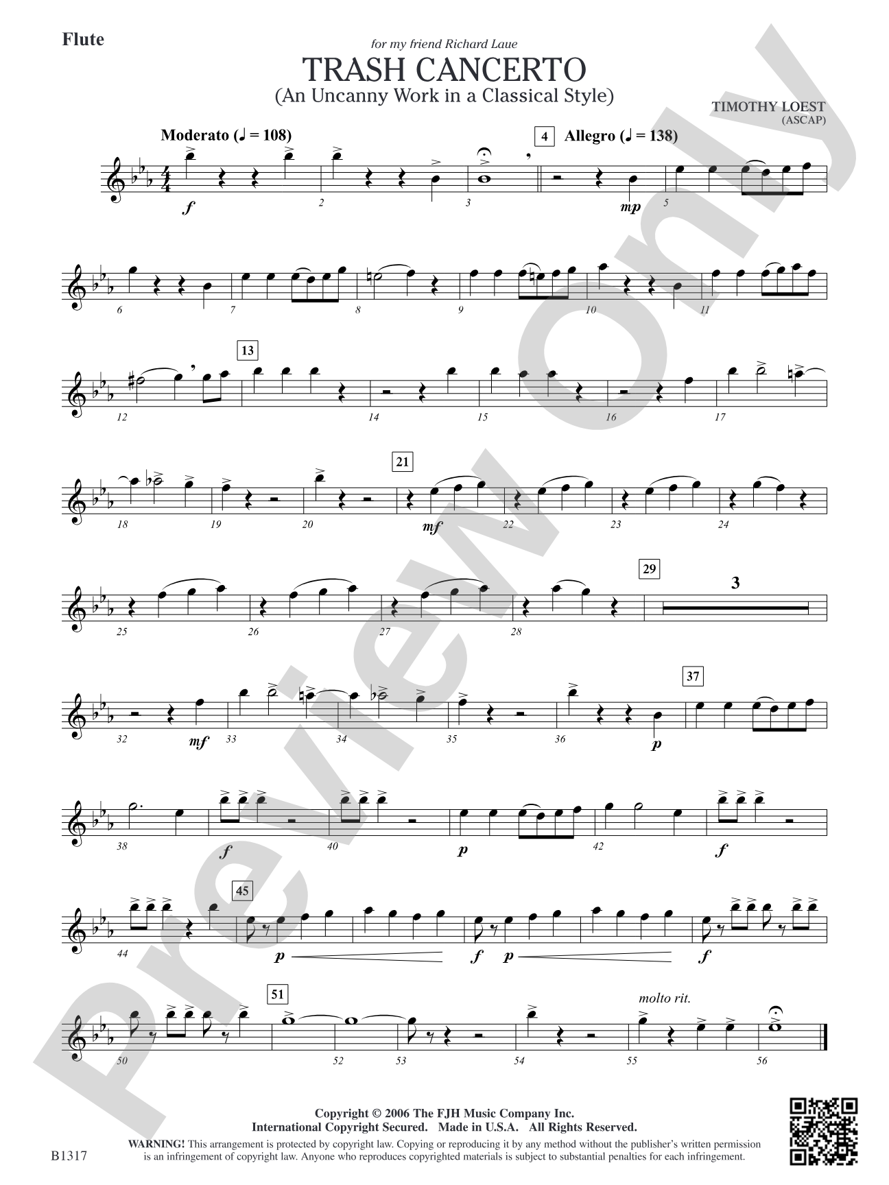 Trash Cancerto (An Uncanny Work in a Classical Style): Flute