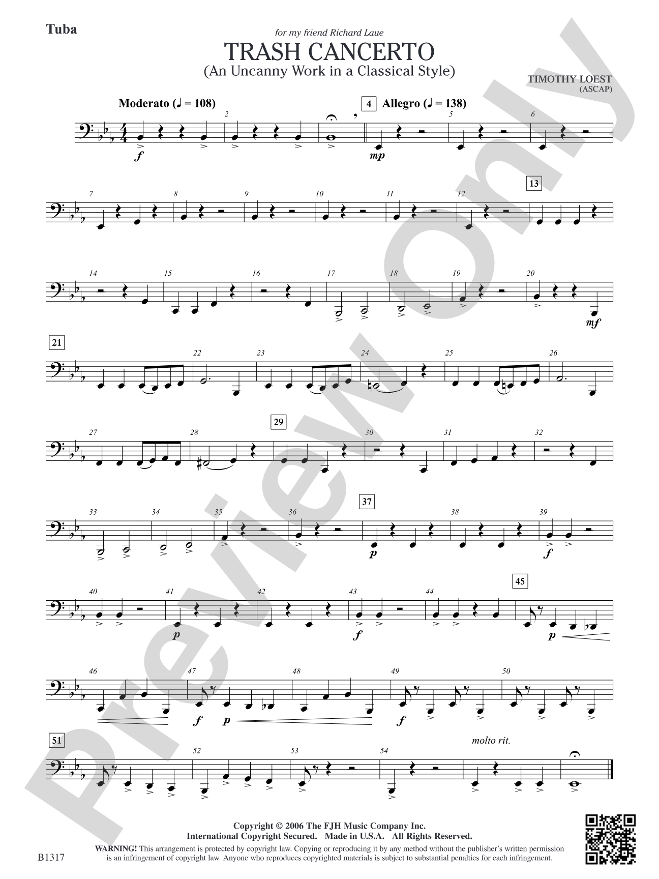 Trash Cancerto (An Uncanny Work in a Classical Style): Tuba