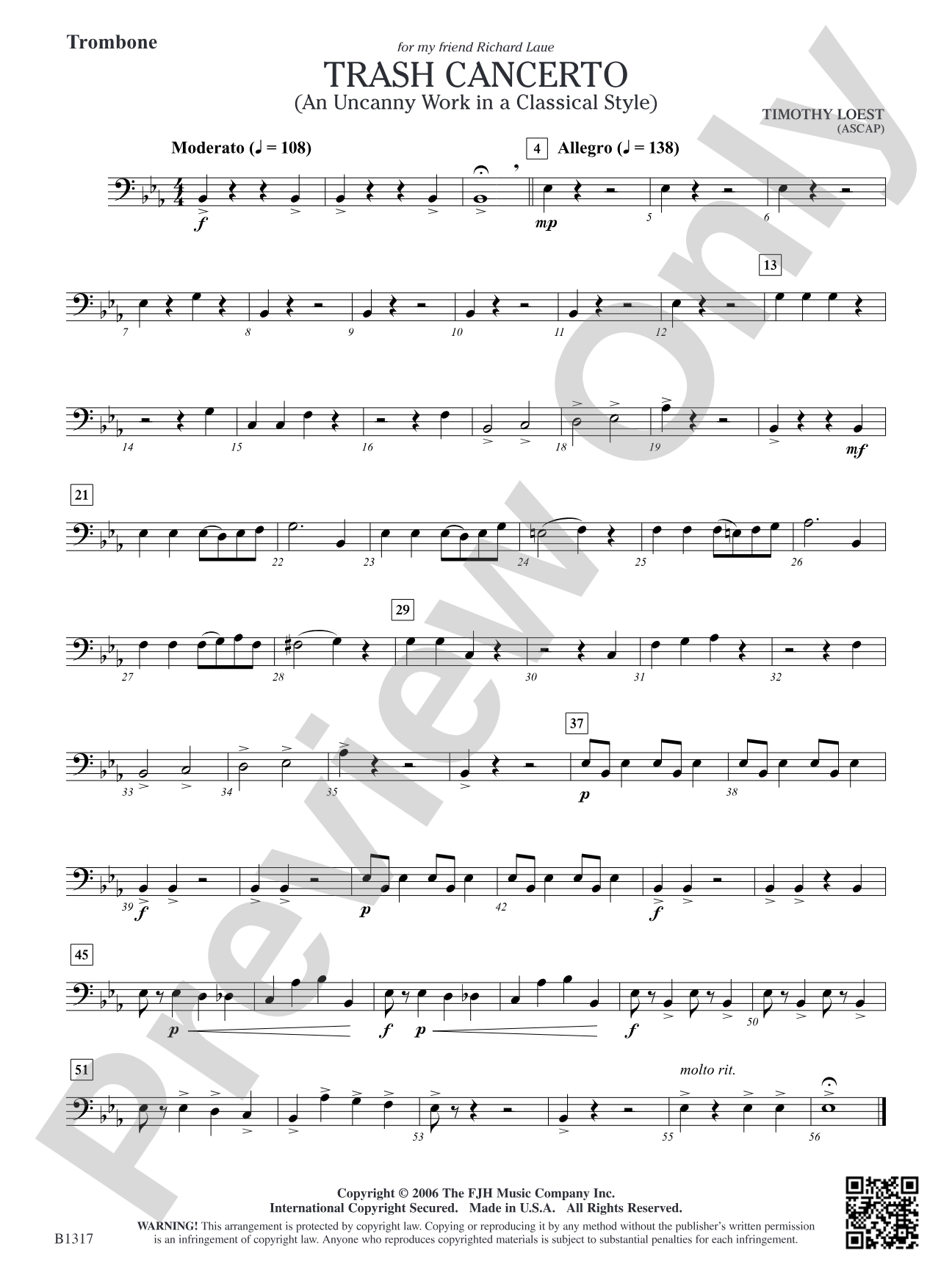 Trash Cancerto (An Uncanny Work in a Classical Style): Trombone