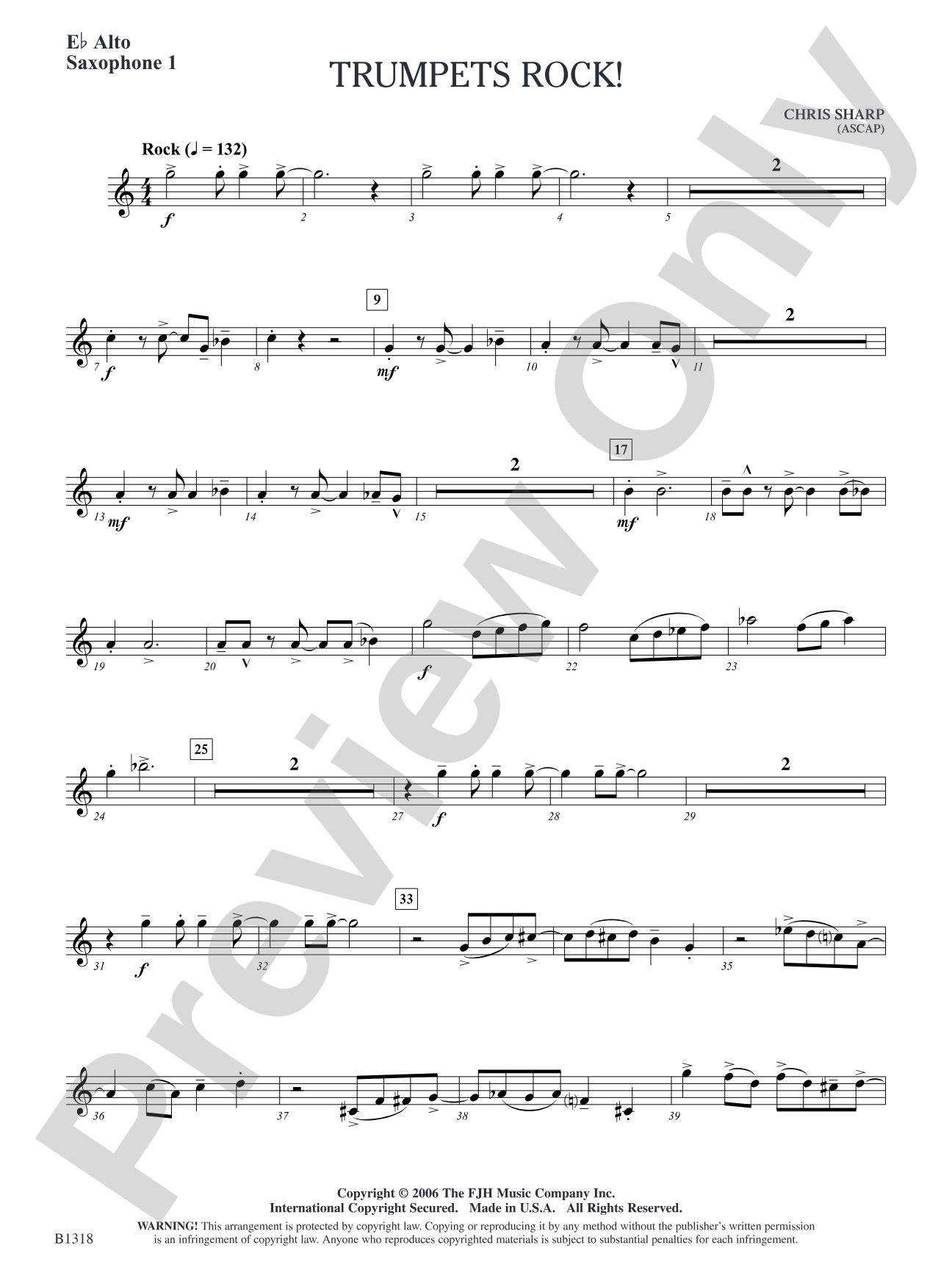 Trumpets Rock!: E-flat Alto Saxophone 1
