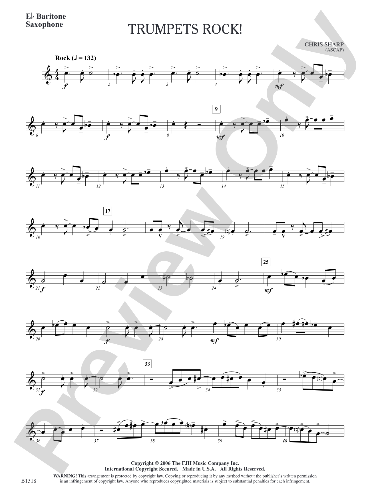 Trumpets Rock!: E-flat Baritone Saxophone