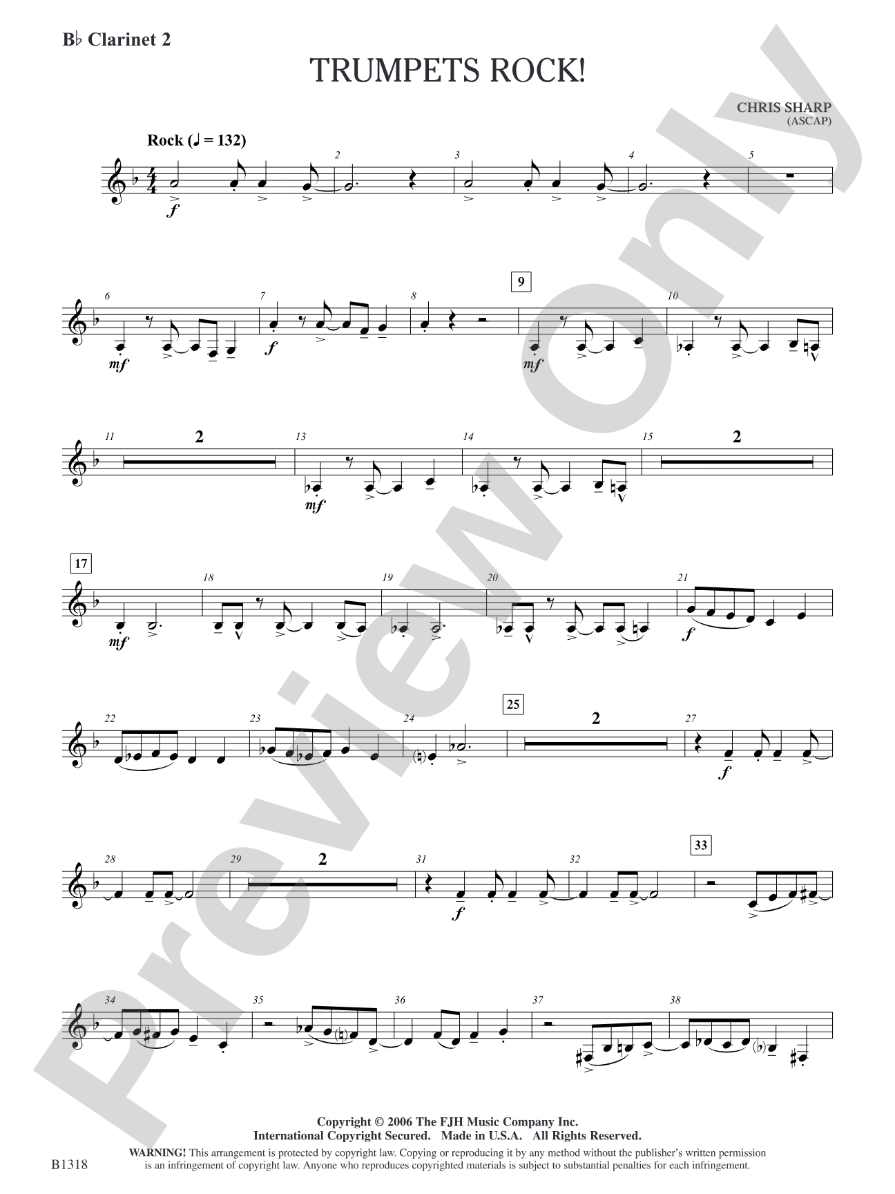 Trumpets Rock!: B-flat Clarinet 2