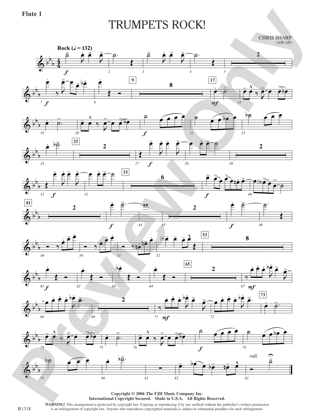 Trumpets Rock!: Flute 1