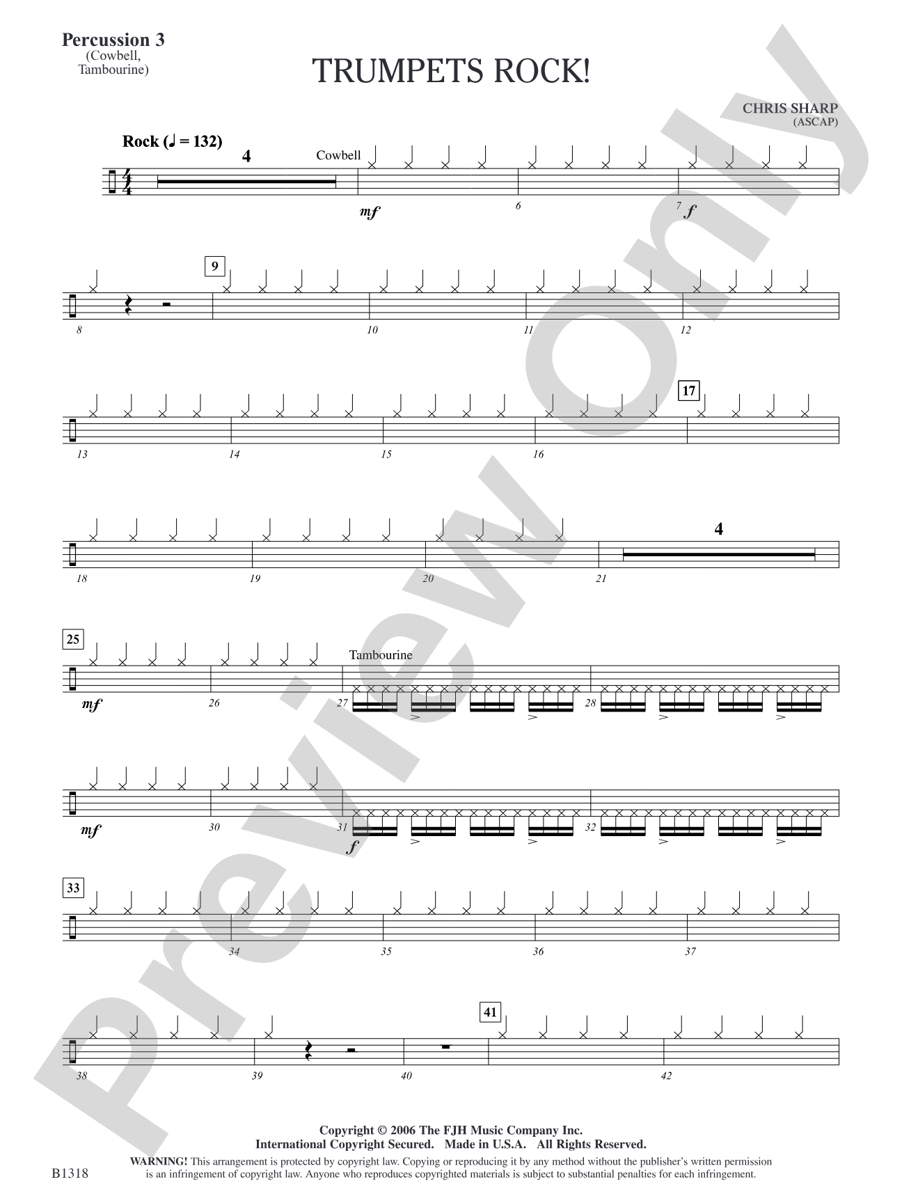 Trumpets Rock!: Percussion 3